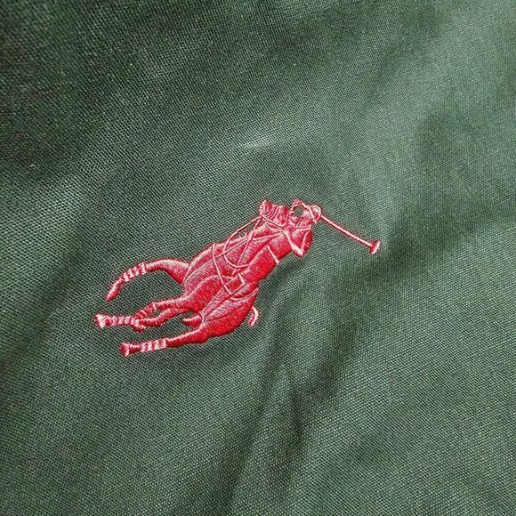 Polo Ralph Lauren Canvas Gym Bag Sack Pony Logo Navy Green Red 100% Cotton New - Picture 11 of 11